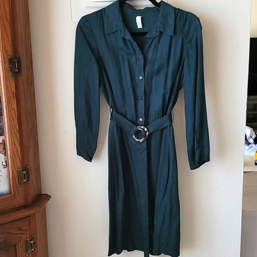 Mango/Midi Shirts Dress with waist belt